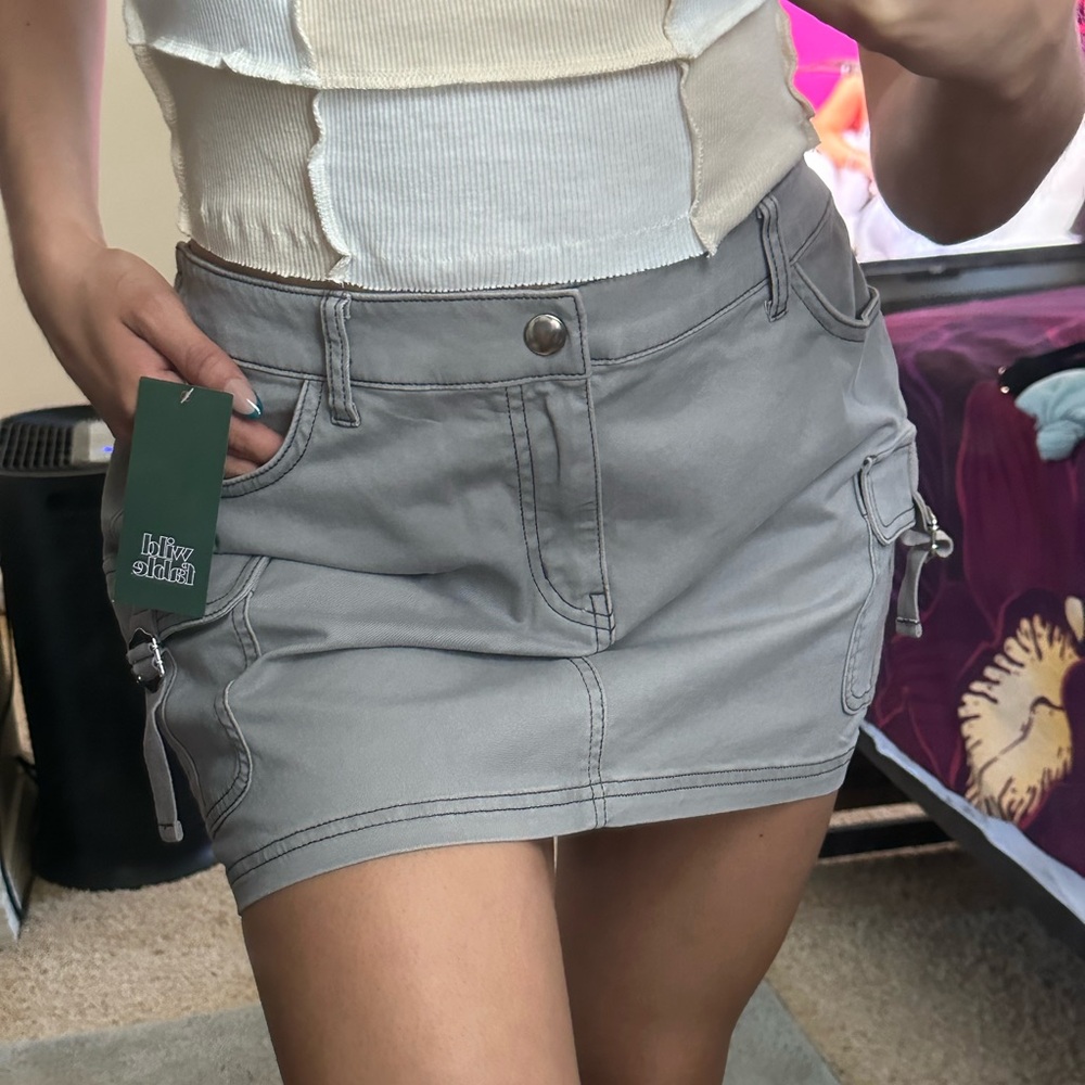 🩶🌚NEW Y2K CARGO SKIRT🌚🩶
